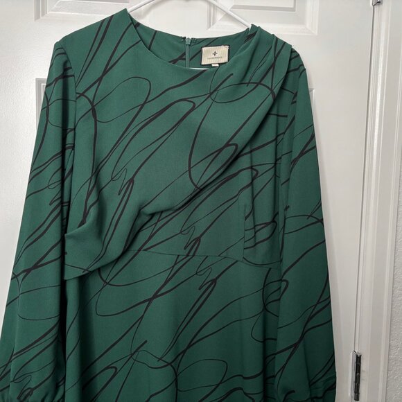 Tuckernuck Pine Twombly Green Draped Macie Dress, Size XL, Like New - Picture 4 of 6
